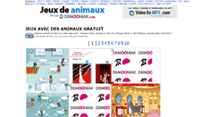 Desktop Screenshot of jeux-animaux.demooniak.com