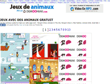 Tablet Screenshot of jeux-animaux.demooniak.com